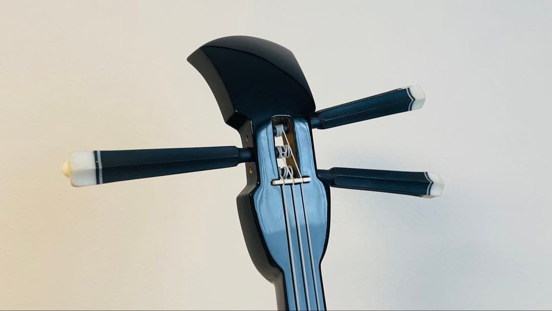 本皮 三線 美品！ケース+ウマ+バチ付き 沖縄三線