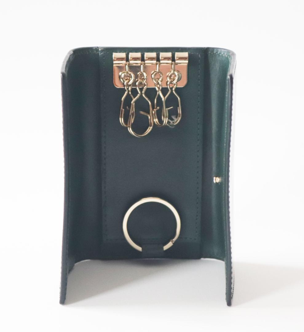 39,600円新品【ポールスミス】コードバン馬革 高級4連キーケース 黒