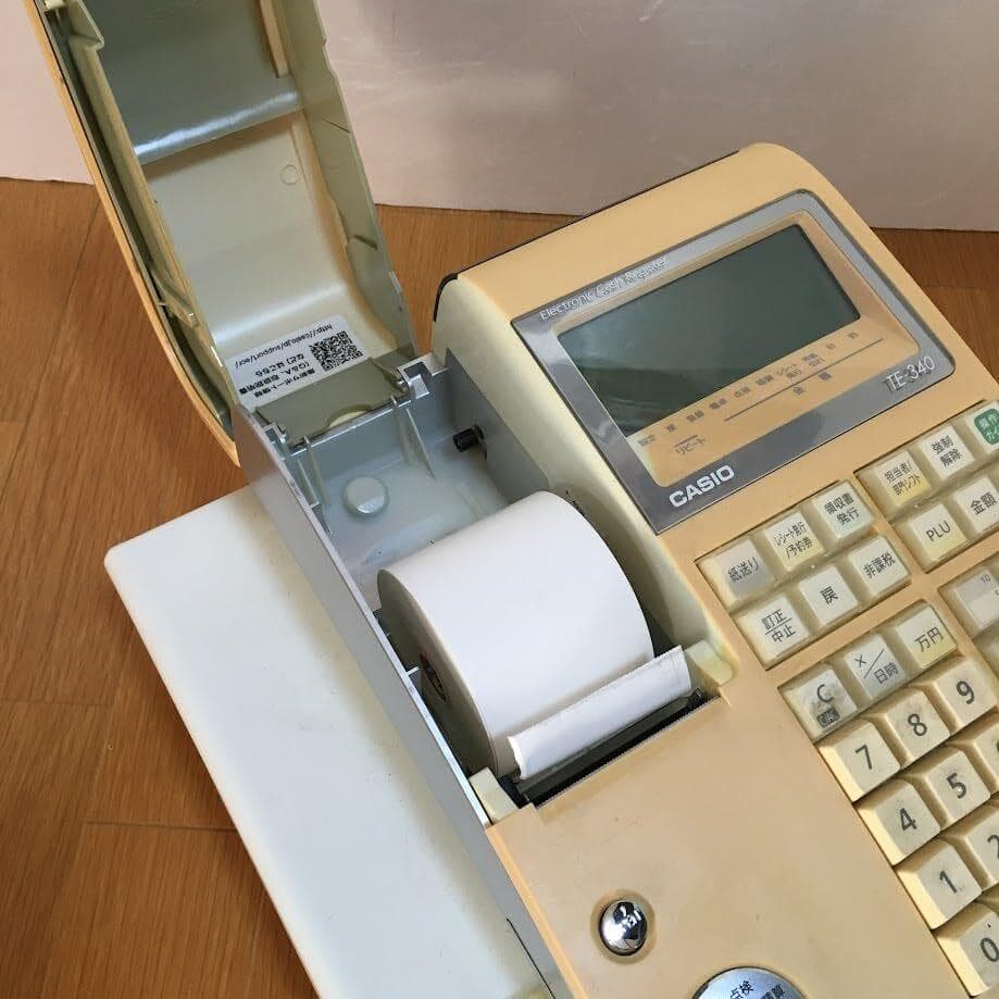 【AJ】カシオ TE-340WE レジスター 10部門 ドロア分離型