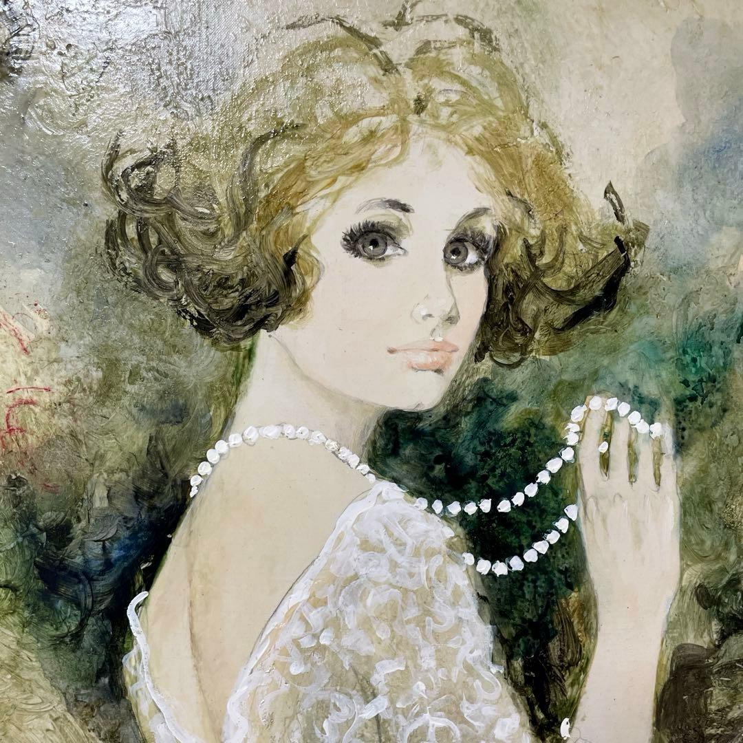 ベルナール・シャロワ『クレール』油彩 F12 原画 ギャラリー取扱作定価96万円