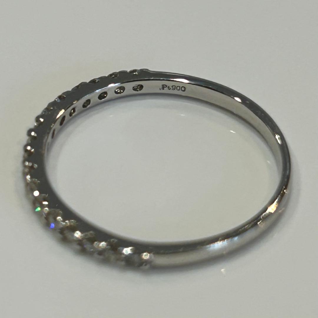 プラチナ　ダイヤモンド　リング　ハーフエタニティ　Pt900