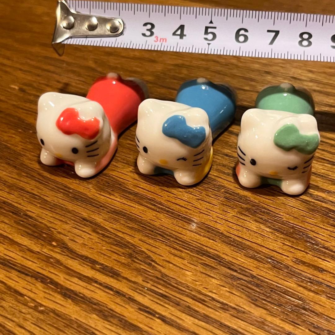 レトロ【レア】有りキティちゃんグッズセット裁縫箱アラーム時計フィギュア箸置き他