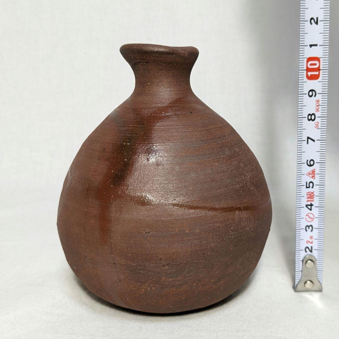 岡山県重要無形文化財 浦上善次 備前焼 緋襷徳利 共箱栞 酒器 食器 工芸品