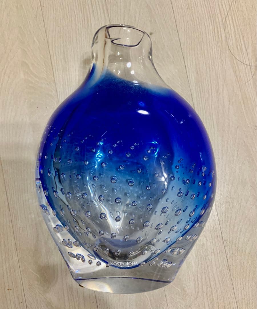 コスタボダ　ブルーの花瓶　希少