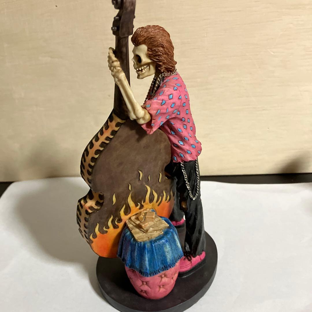 スカル/ドクロフィギュア　ロックミュージシャン　3体セット　陶器製⁉️置物