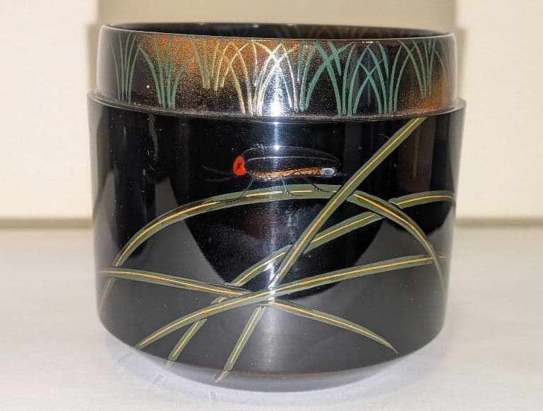 『蛍早苗』吹雪　即中斎好写　二代前端春斎　蒔絵茶道具表千家宗伴書付的々斉前端春斉