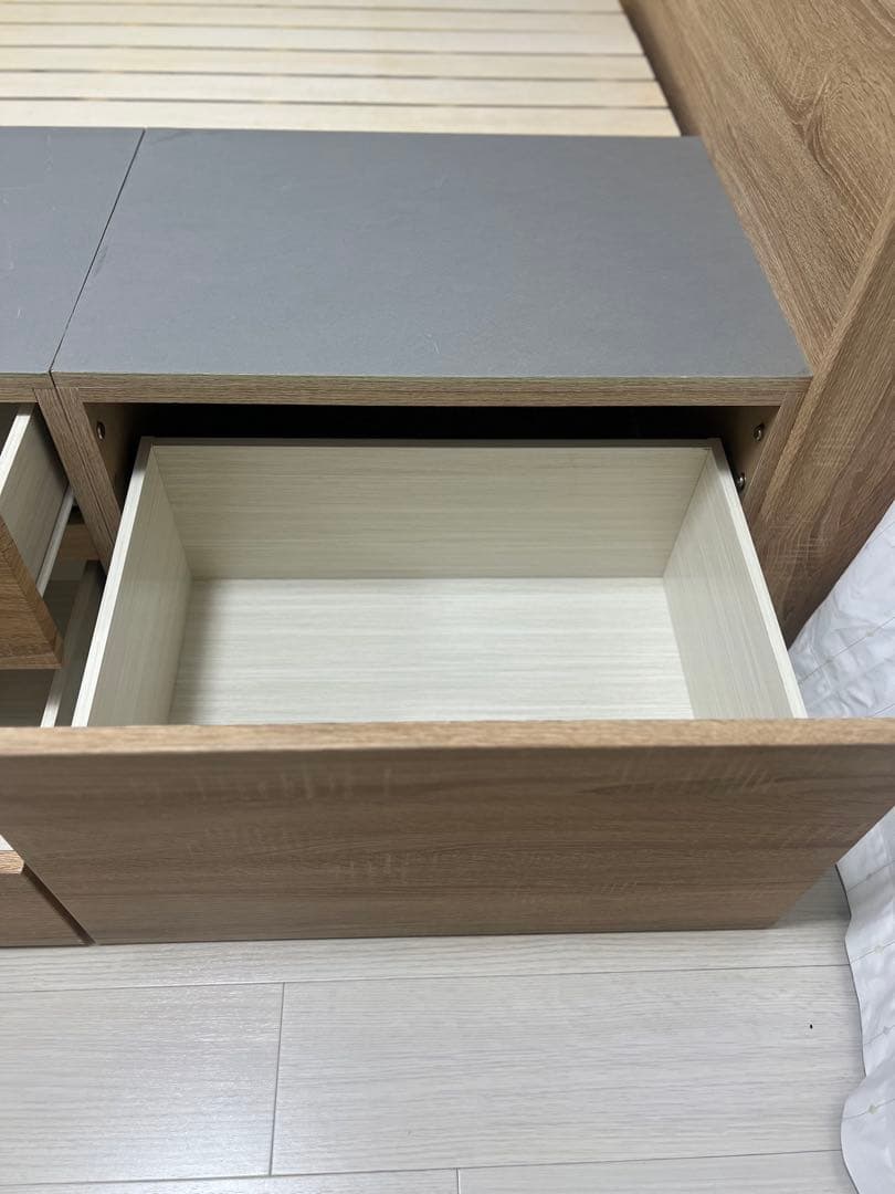 収納付きシングルベッド