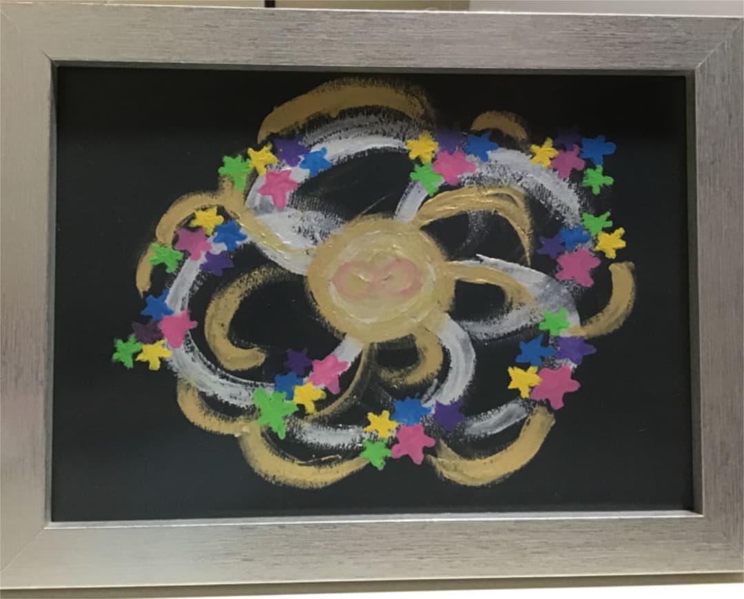 オリジナルハンドメイド 絵 無限大の宇宙の渦