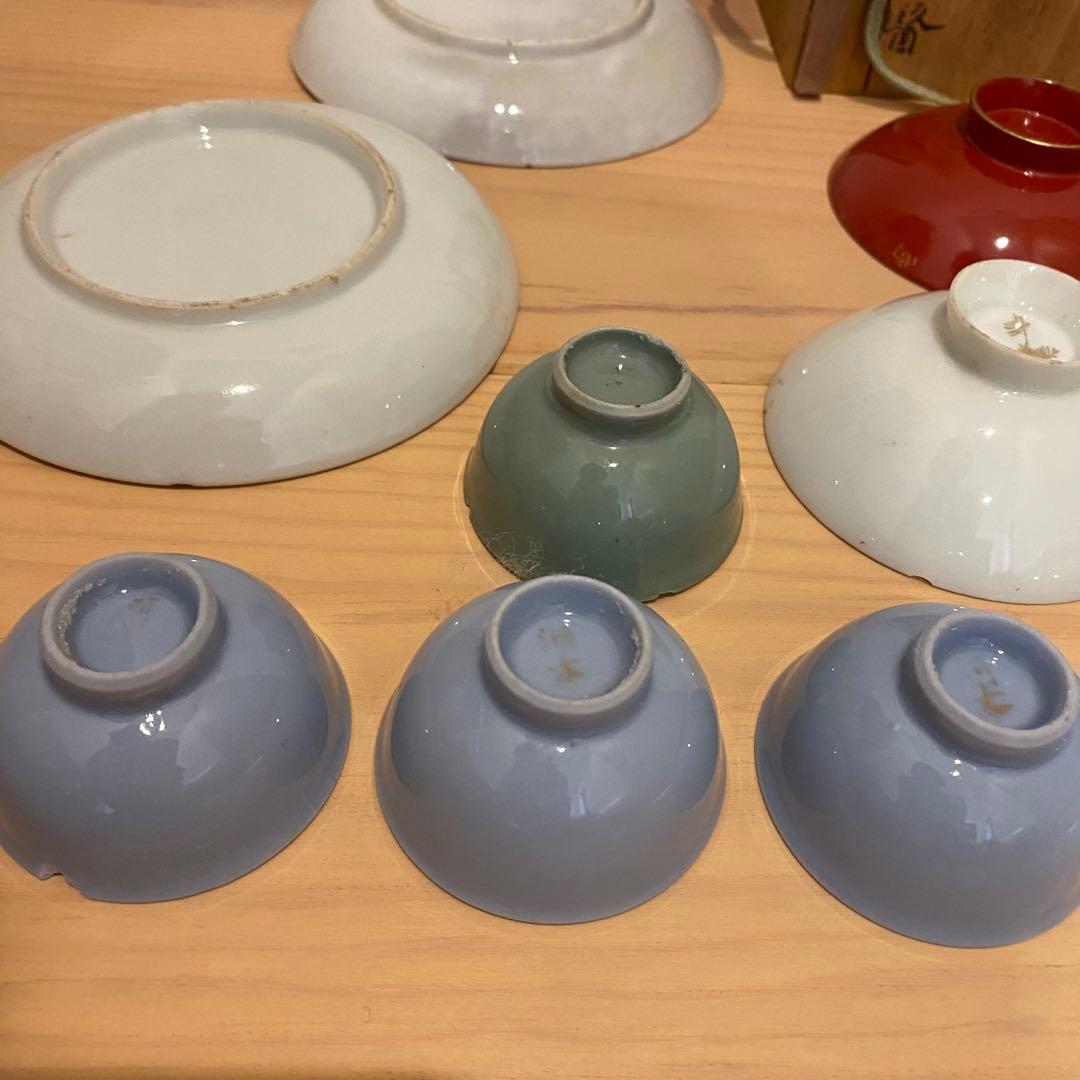 【希少】旧日本軍 盃 酒盃 お猪口 小皿　※10/22追加小皿２枚19点セット