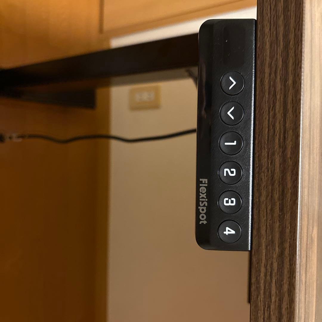 flexispot ef1 電動昇降式ダークブラウンデスク 60-120cm