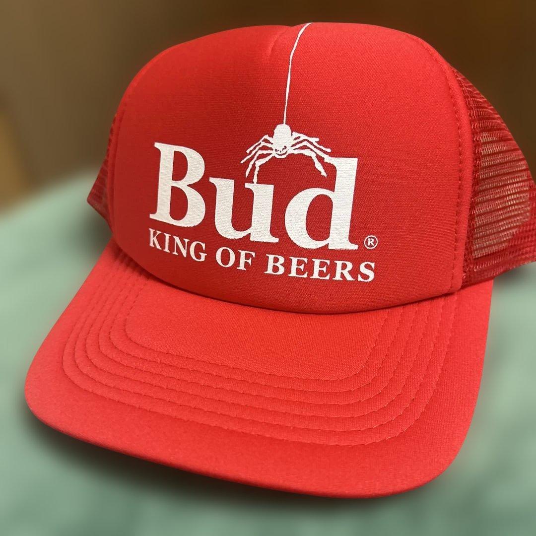 90s スパイダー　蜘蛛　Budweiser バドワイザー トラッカーズキャップ