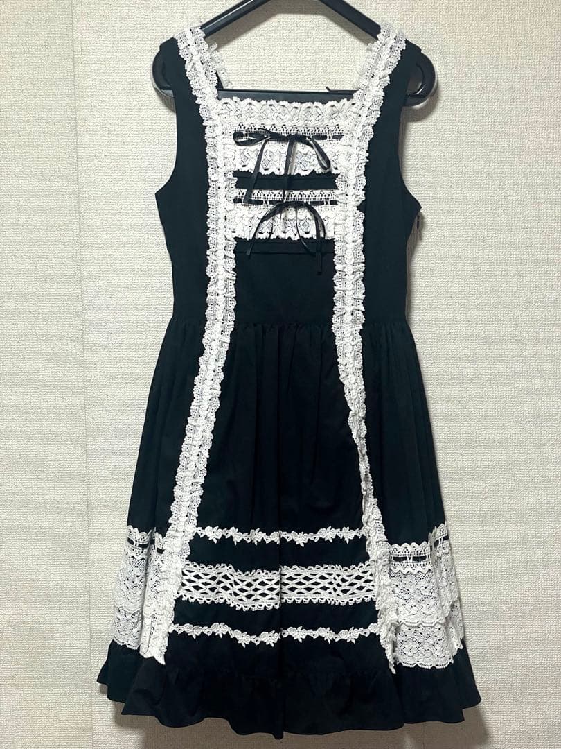 BABY レースフリルJSK 黒