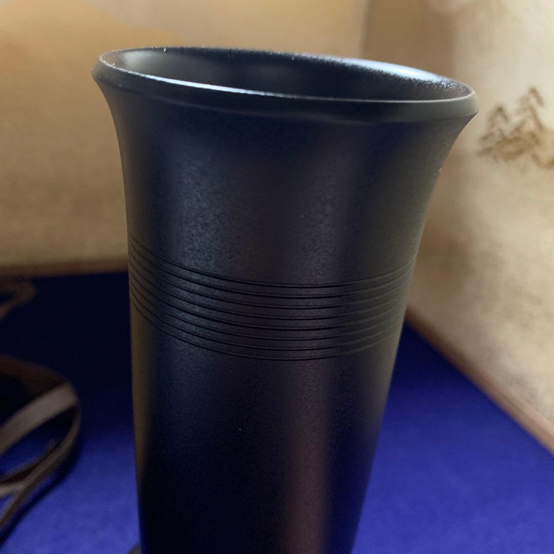 人間国宝　加賀象嵌　重要無形文化財　中川衛　花器　砧花入