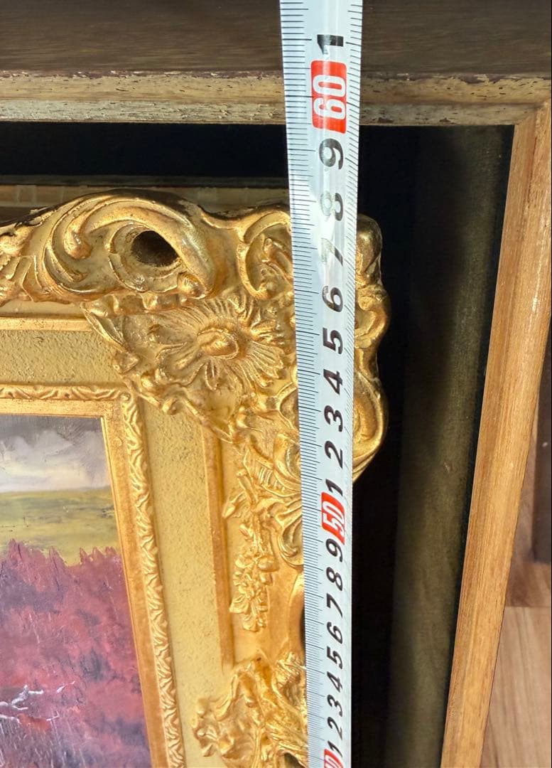 真作　中野耕治　秋の風景 F6サイズ油彩画 送料込み1/21