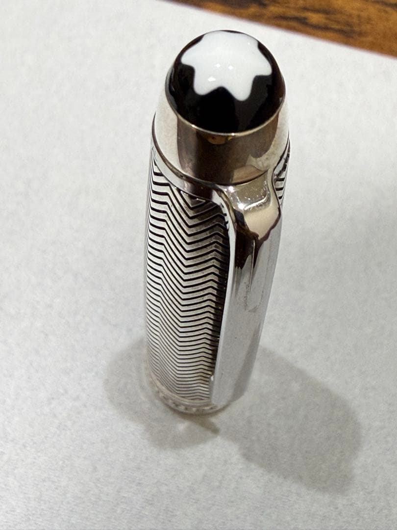 最終値下げ 超希少 モンブラン 万年筆 ソリテール ドゥエ シルバーバーリー