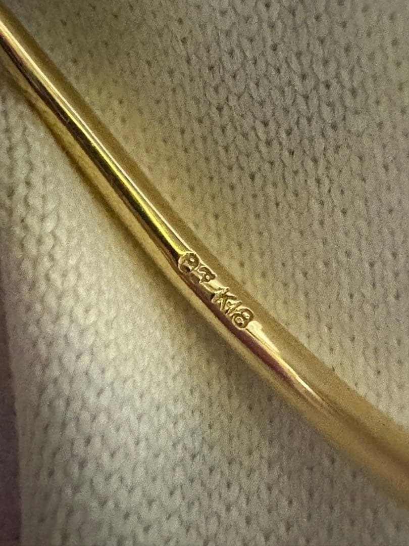 【セール】オレフィーチェorefice K18ハレリングイエローゴールド箱要相談