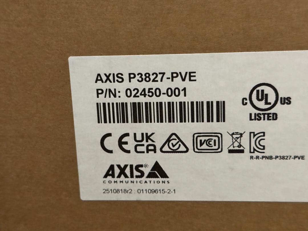 アクシス 02450-001 AXIS P3827-PVE