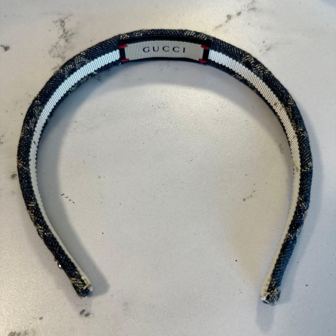 お値下げしました‼️GUCCI グッチ デニムカチューシャ