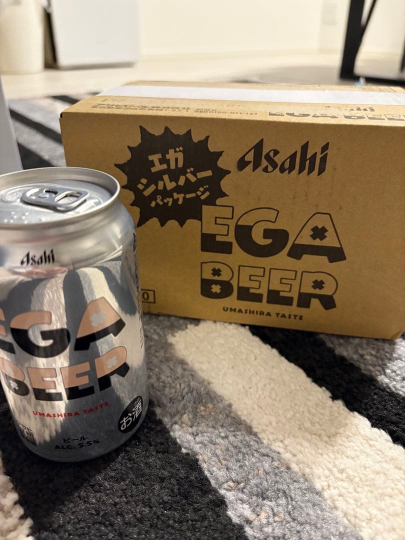 【新品】Asahi EGA BEER 6缶入り　2箱セット