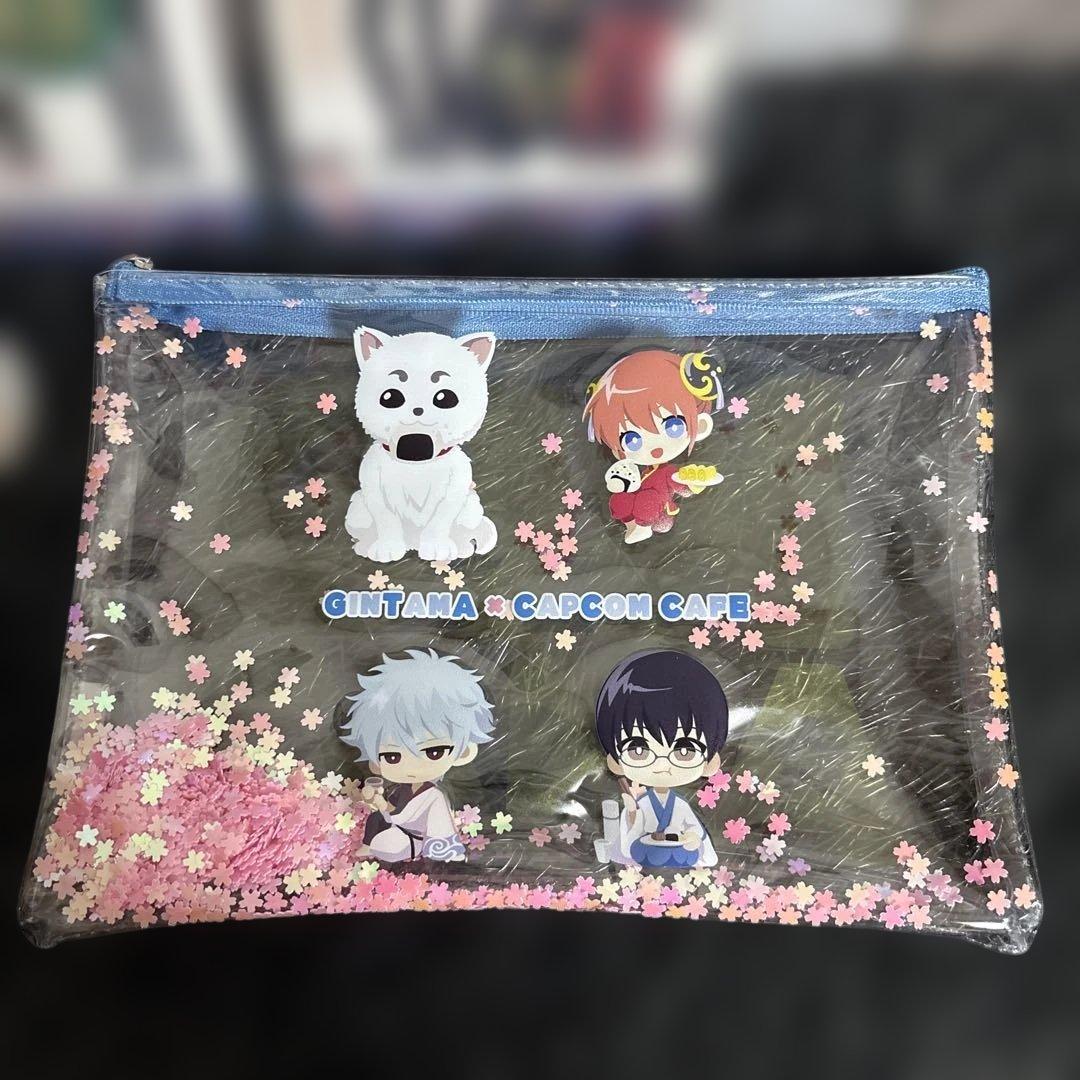 ✨ 銀魂 ✨ 銀八 先生 一番くじ 缶バッジ コンプ カプコンカフェ ポーチ