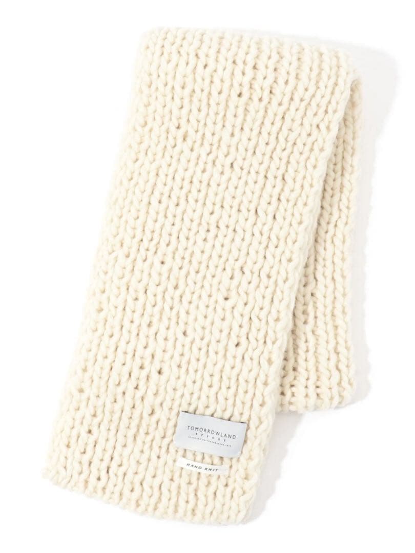 C*e様 即完商品 TOMORROWLAND ウール ハンドマフラー ライトグレ