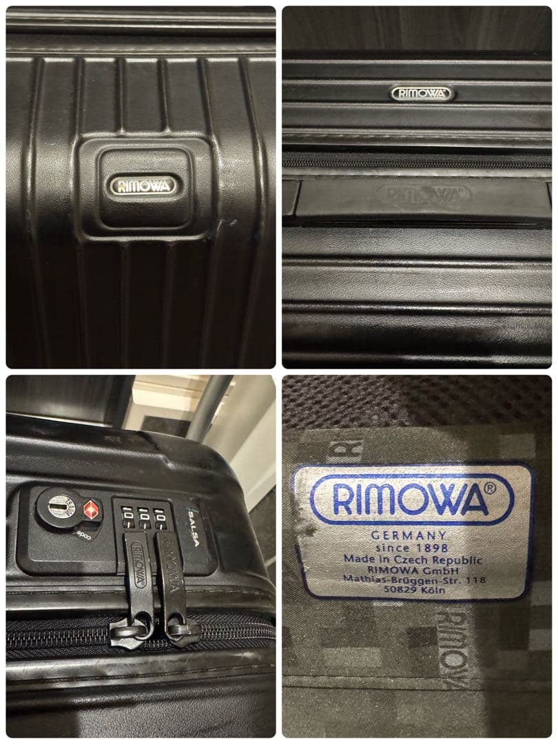 希少 廃番 RIMOWA SALSA 4輪 スーツケース マットブラック 35L