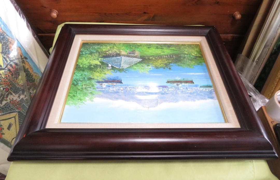 ◆　小林幸三　「　長崎港　」　油彩　F6号　真作保証　◆