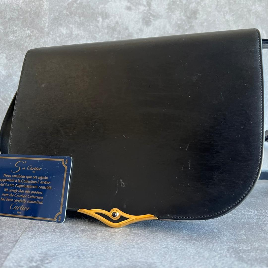 ⭐️Cartier⭐️カルティエ サファイアライン ショルダーバッグ レザー