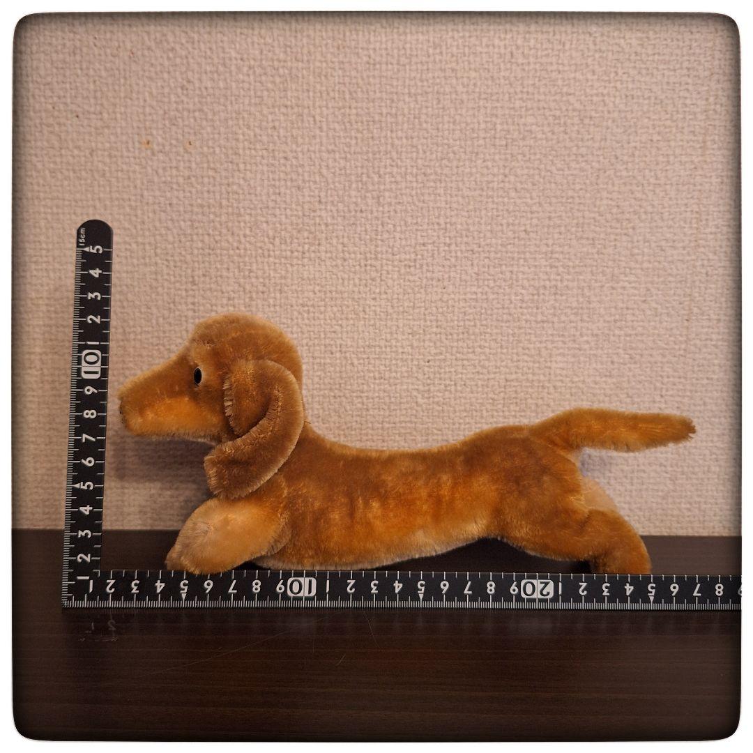 【ポンチ目 犬 ダックスフント】20cm フランス 犬 ヴィンテージ 茶色