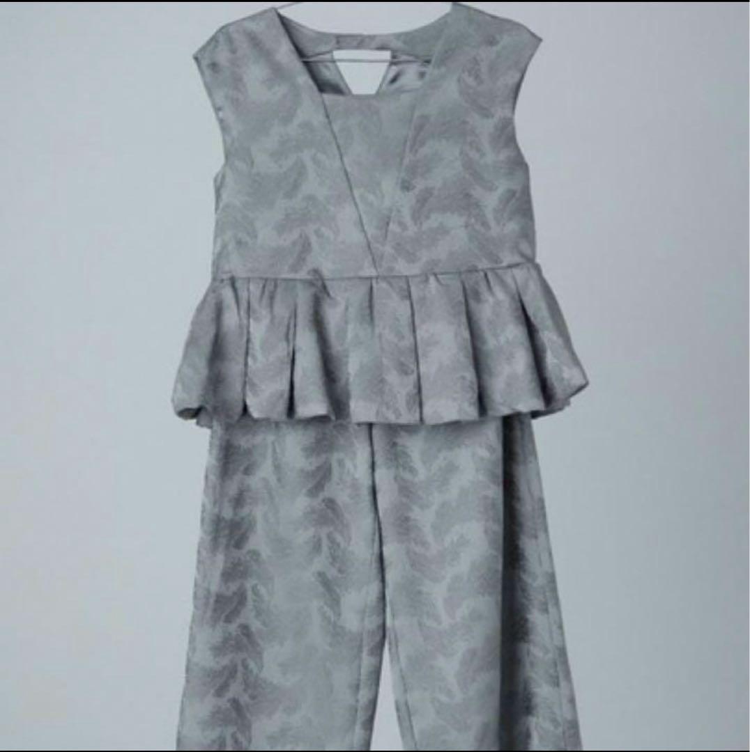 【niana】 ペプラム セットアップ パンツドレス 結婚式 ANDRESD L