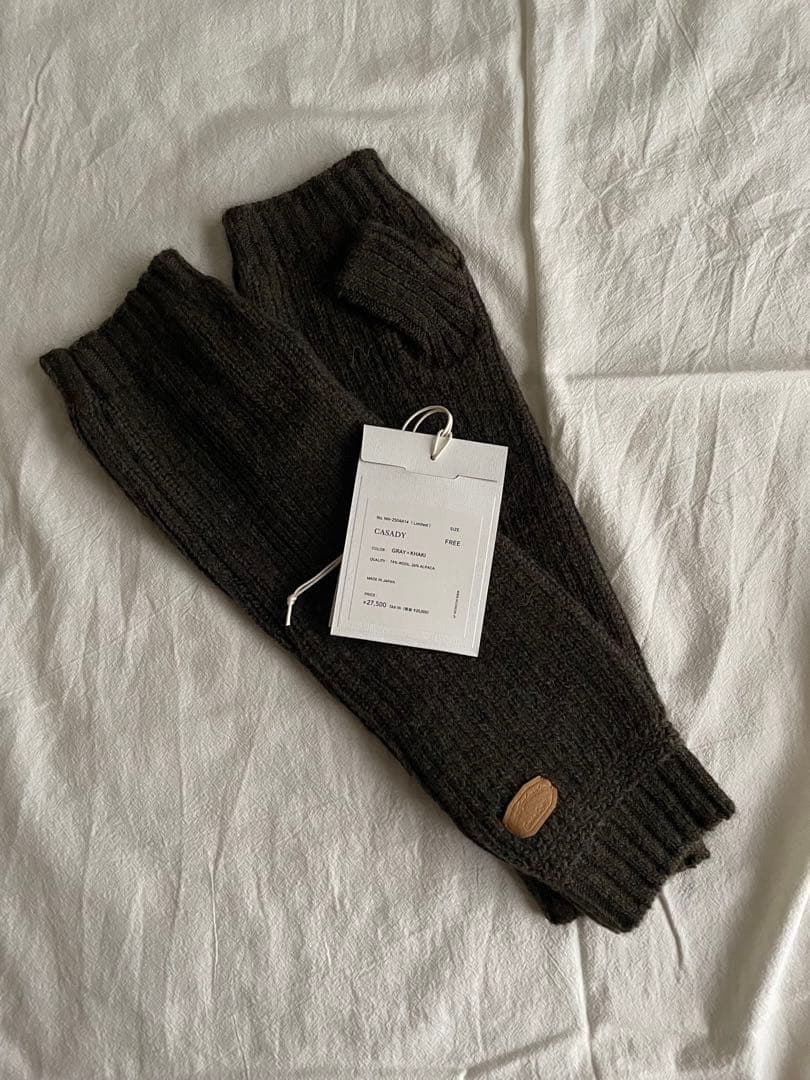 小物 NICENESS CASADY KNIT FINGERLESS GLOVES