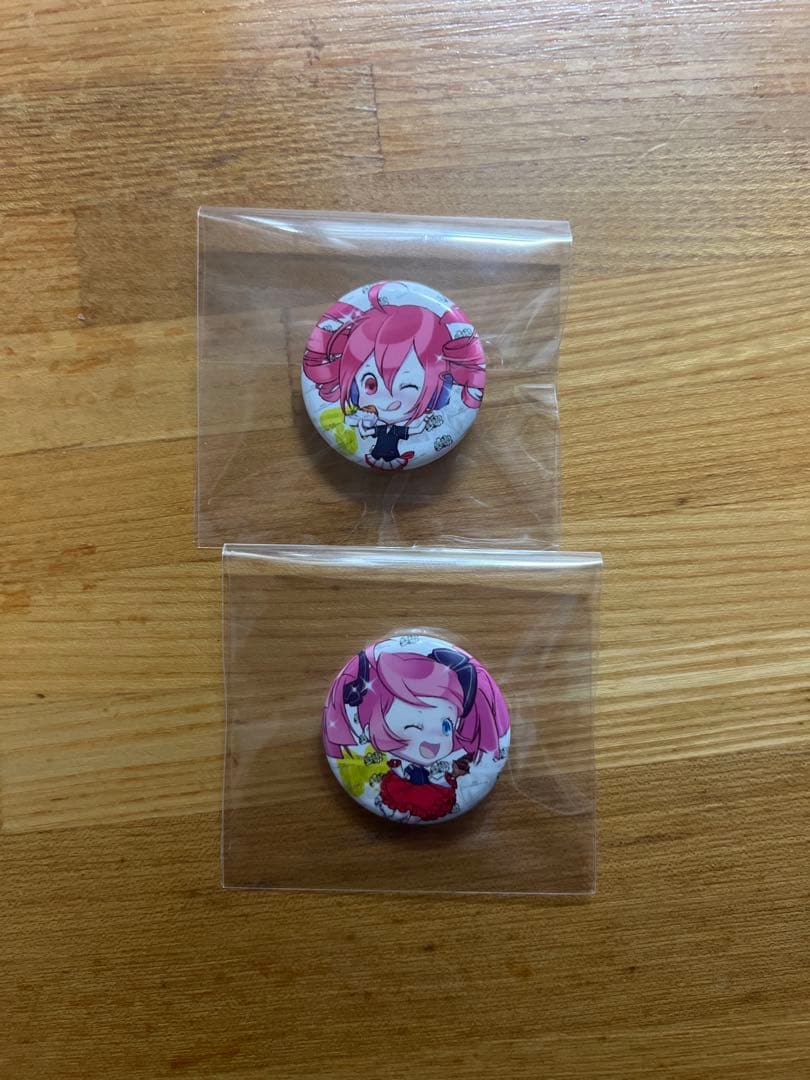 重音テト ミニ 缶バッジ　2種セット