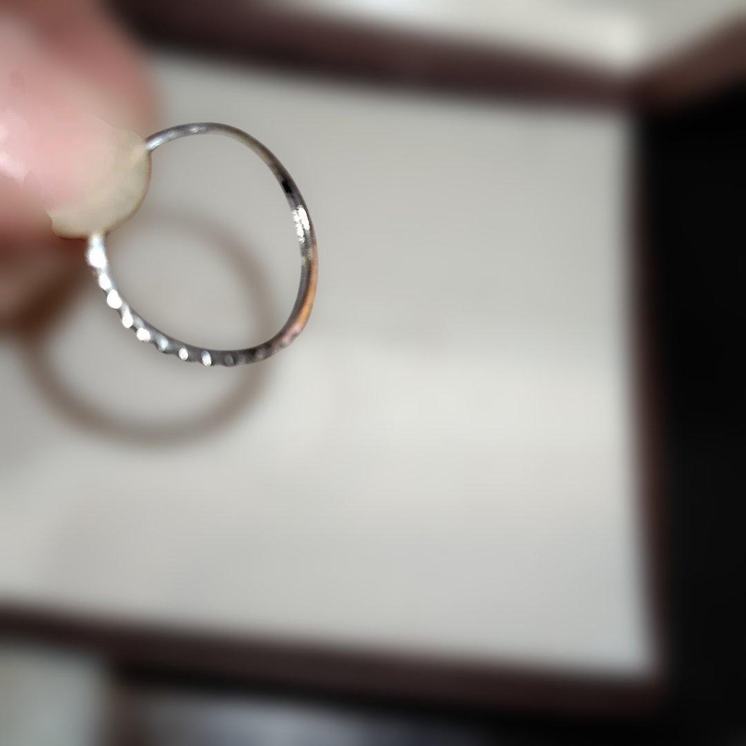 専用pt950 ハーフエタニティリンク　14号