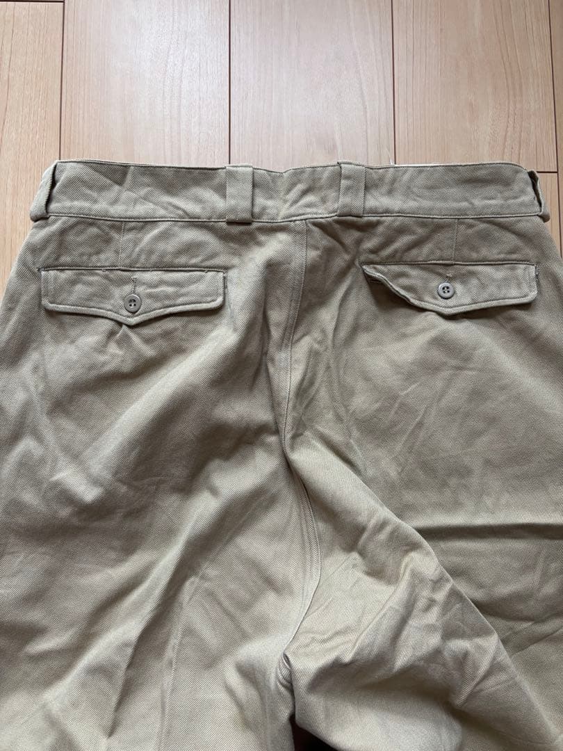 【フランス軍】1950s 60s M52 チノパン　2タック　ベージュ
