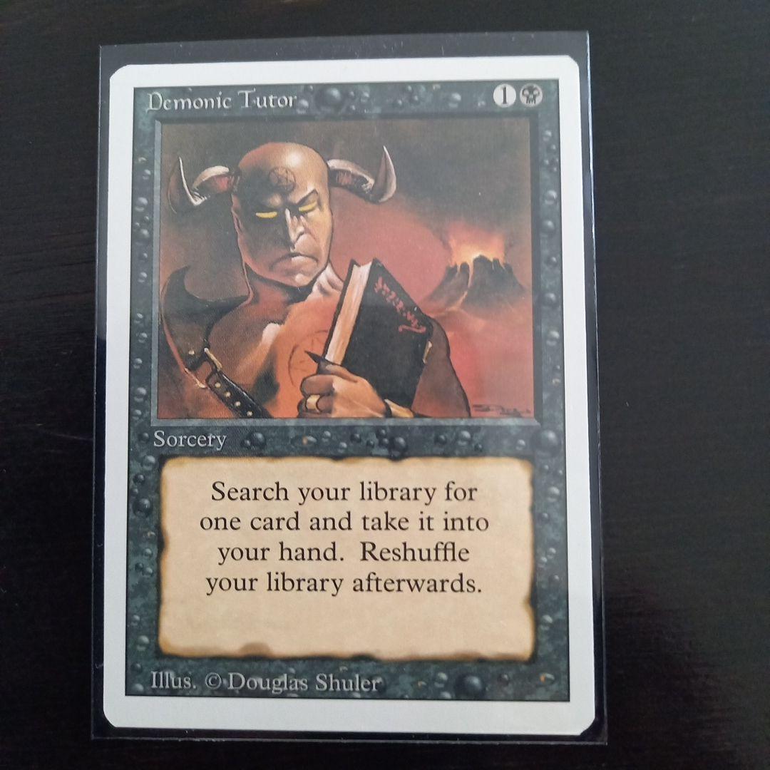 MTG demonic tutor リバイズド 未使用　ミント　1枚