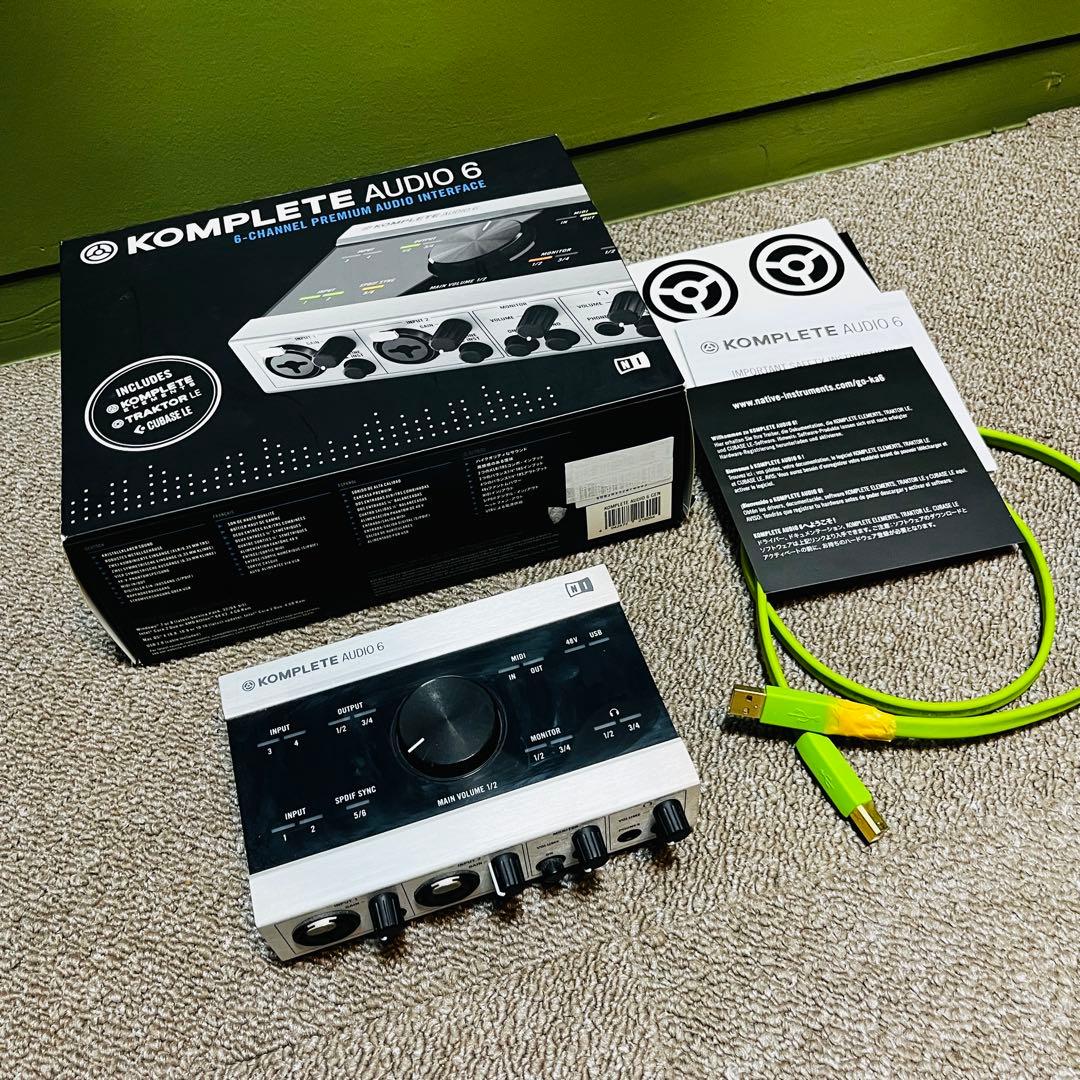 KOMPLETE AUDIO 6 オーディオインターフェイス オヤイデケーブル付