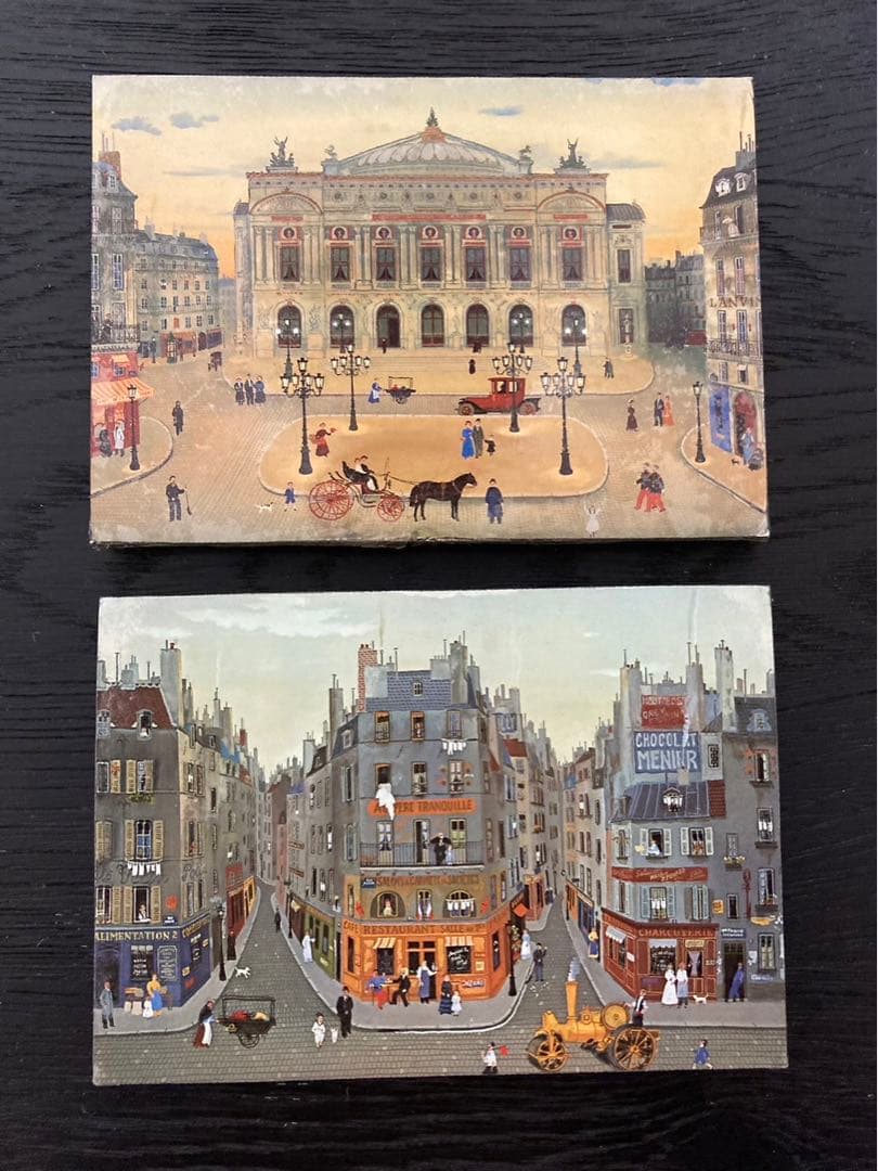 ミッシェル・ドラクロワ　木製壁掛け2枚