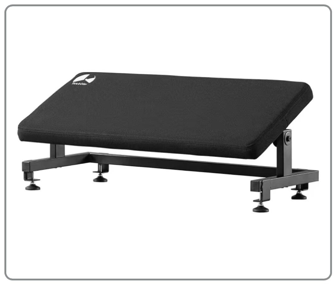Bauhutteチルトフットレストワイド BFT-700-BK足置き台 ブラック