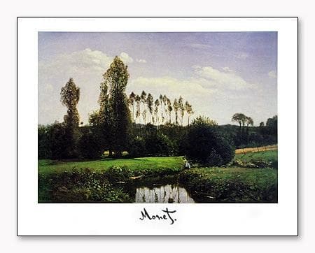 額装済/View at Rouelles/クロード モネ/ポスター/インテリア