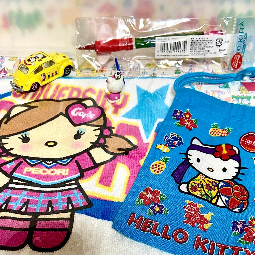 サンリオ ハローキティ まとめ売り レオパード ぬいぐるみ ご当地 ストラップ他