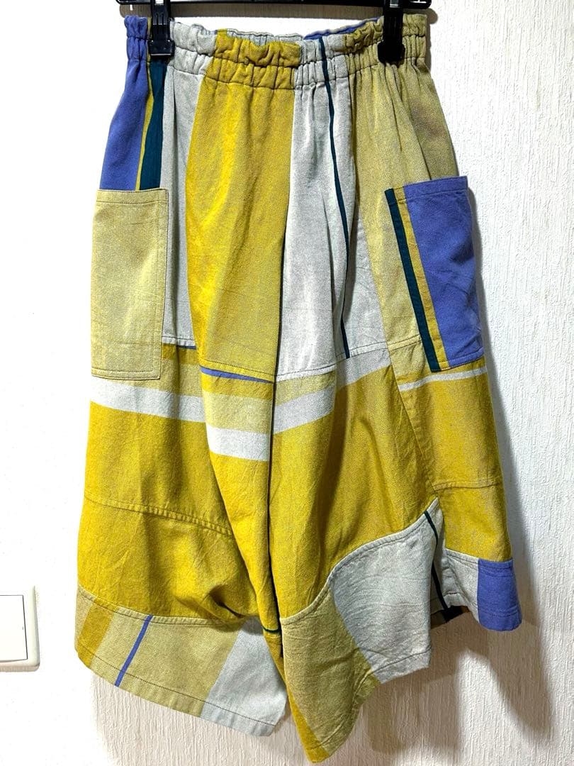 tamaki niime コットン　タルンパンツ　ショート　　サルエル風パンツ