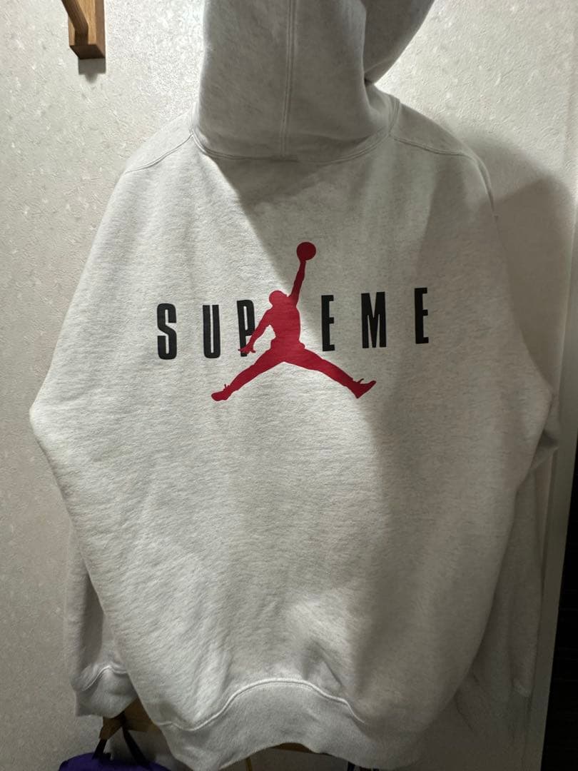 SUPREME JORDAN パーカー グレー Ｍ