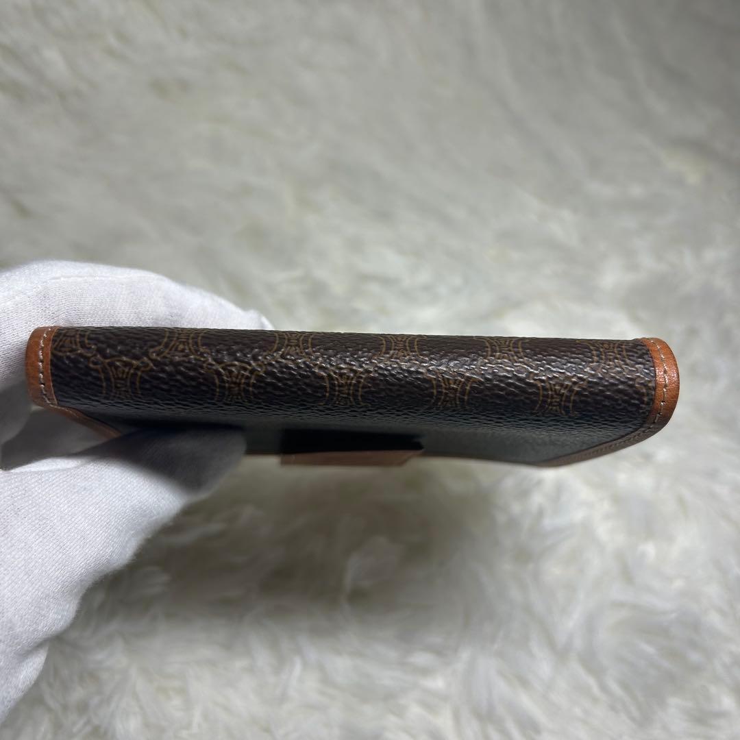 ✨美品✨CELINE 二つ折り財布 ブラウンレザー