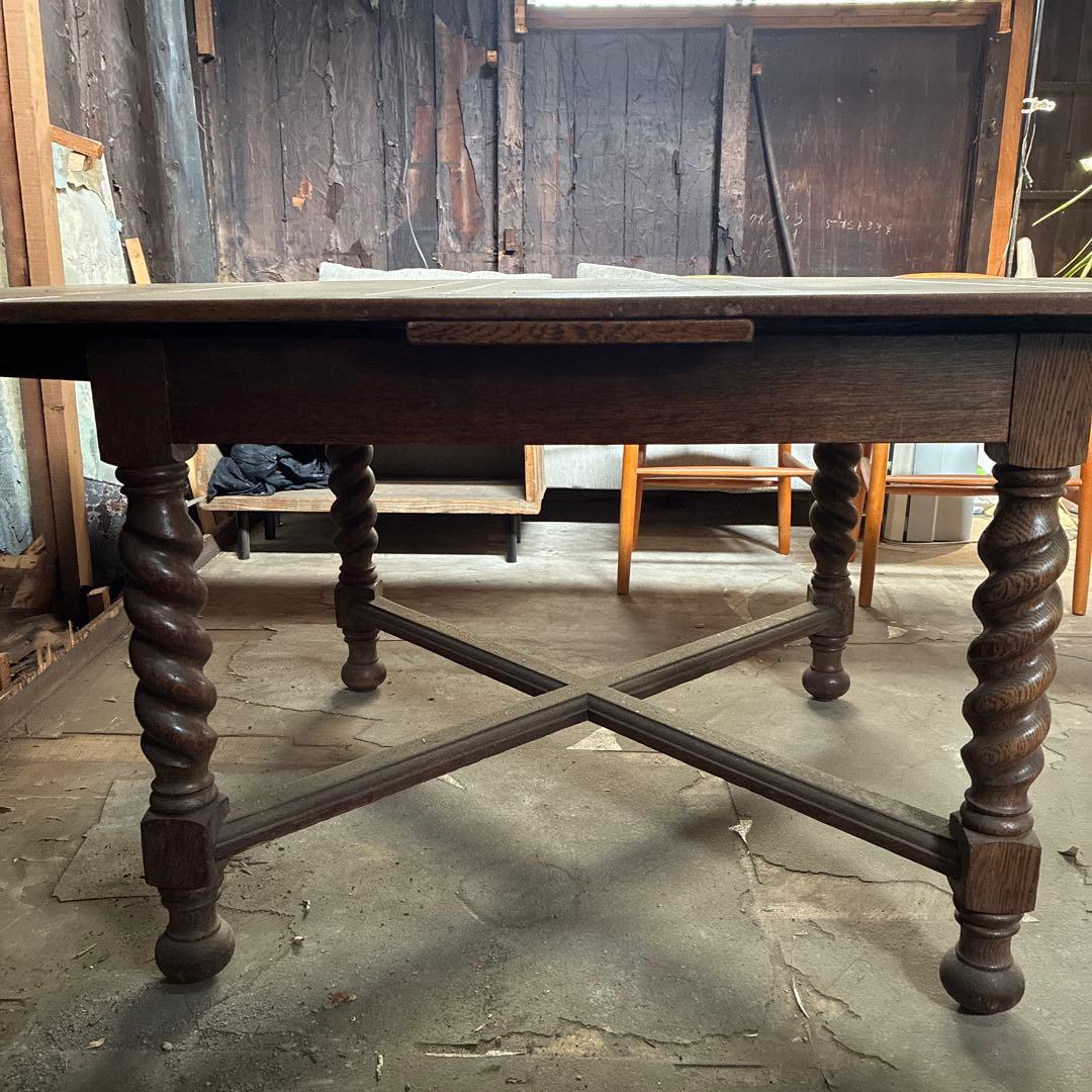 アンティーク伸長式ダイニングテーブル 店舗什器 や作業台