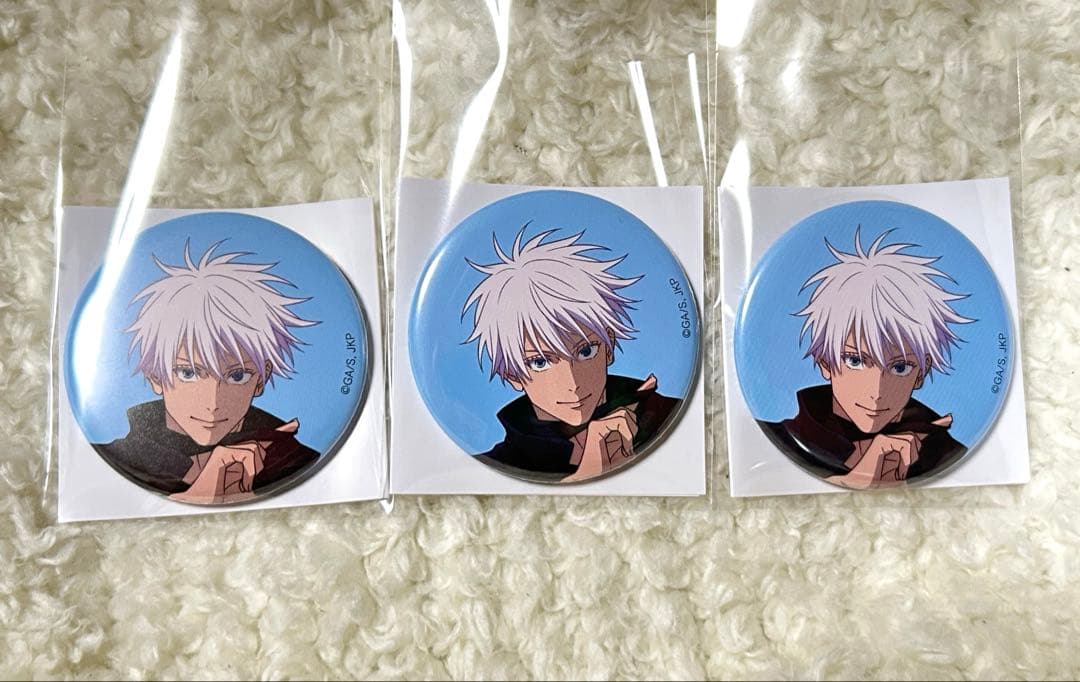 呪術廻戦　アニメーション展　渋谷事変 缶バッジ　五条悟　3個