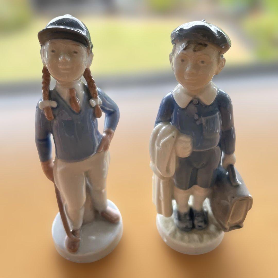   ロイヤルコペンハーゲン女の子男の子2体セット