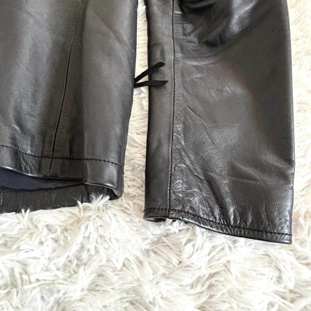 ビューティー&ユース　ユナイテッドアローズ　 レザー ノーカラージャケット M