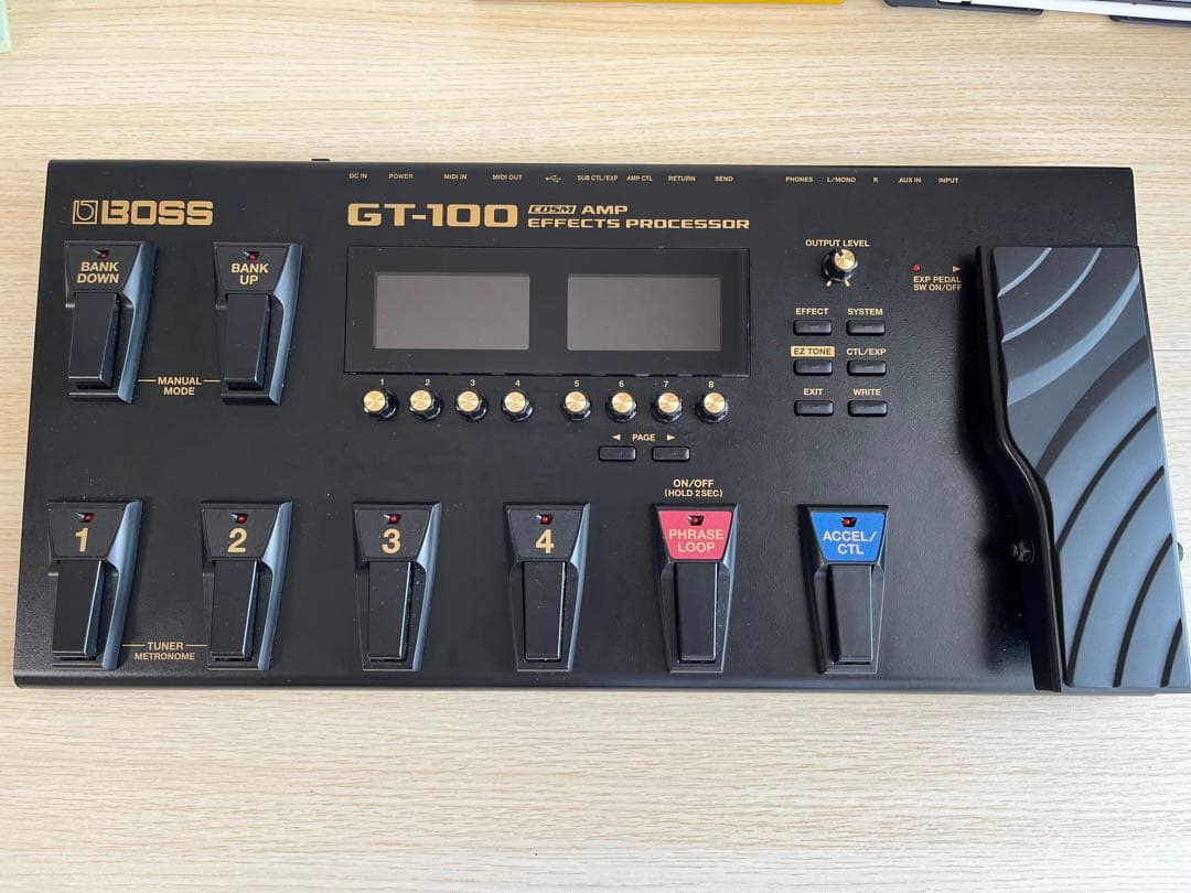 BOSS GT-100 + エフェクターボード