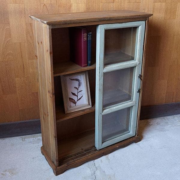再入荷 グランシュマン　木製ガラス扉収納キャビネット