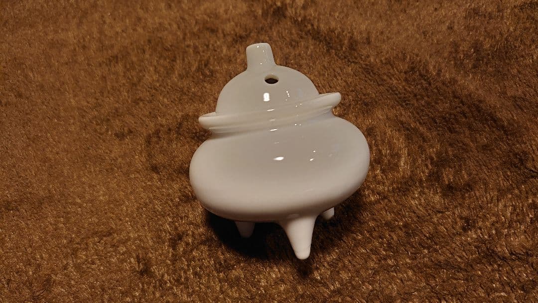 李朝　白磁　香炉　三足　蔵出し　1客